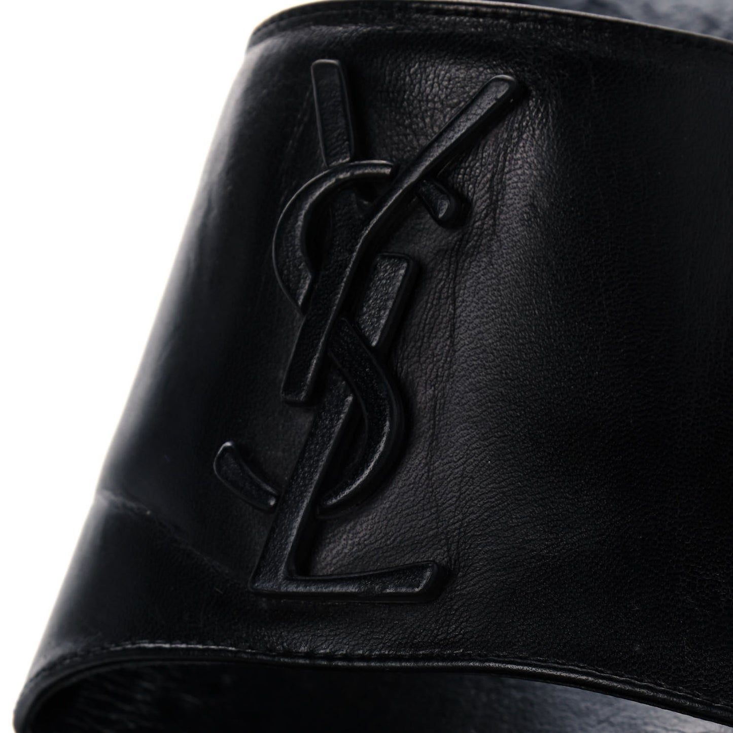 Lambskin Joan Slide Sandals 40.5 Black