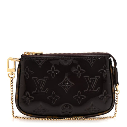 Louis Vuitton Vernis Monogram Mini Pochette Accessories Amarante 1 of 8