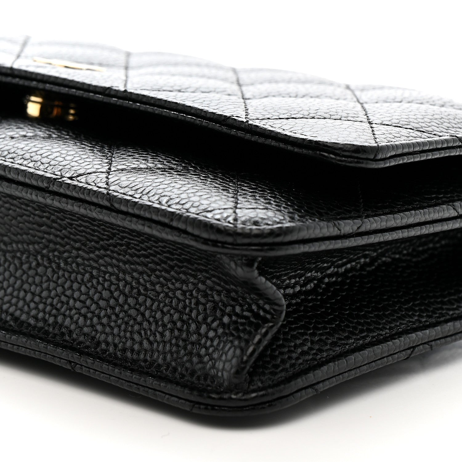 Chanel Caviar Quilted Wallet on Chain WOC Black 11 of 12