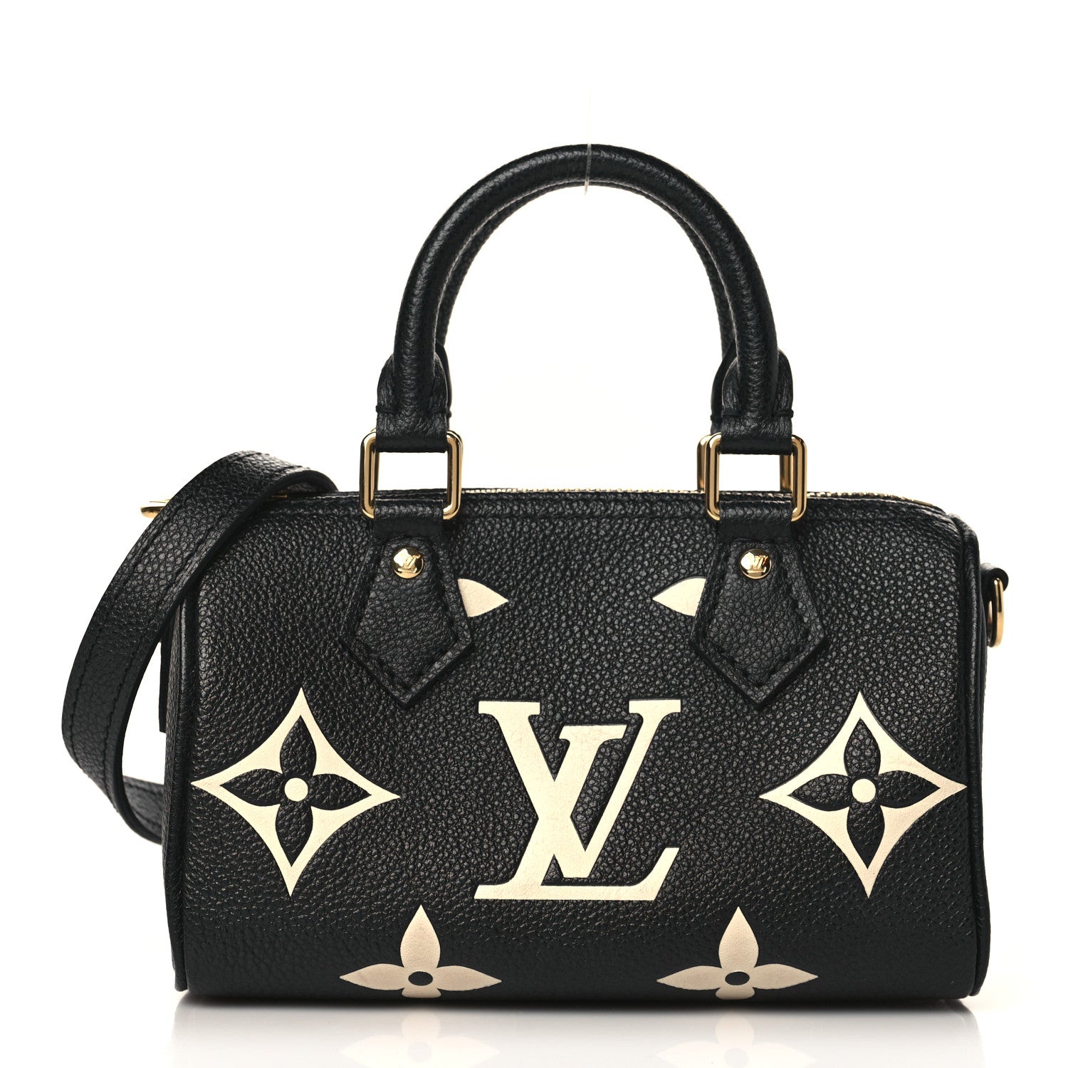 Louis Vuitton Empreinte Monogram Giant Nano Speedy Black Beige 1 of 8