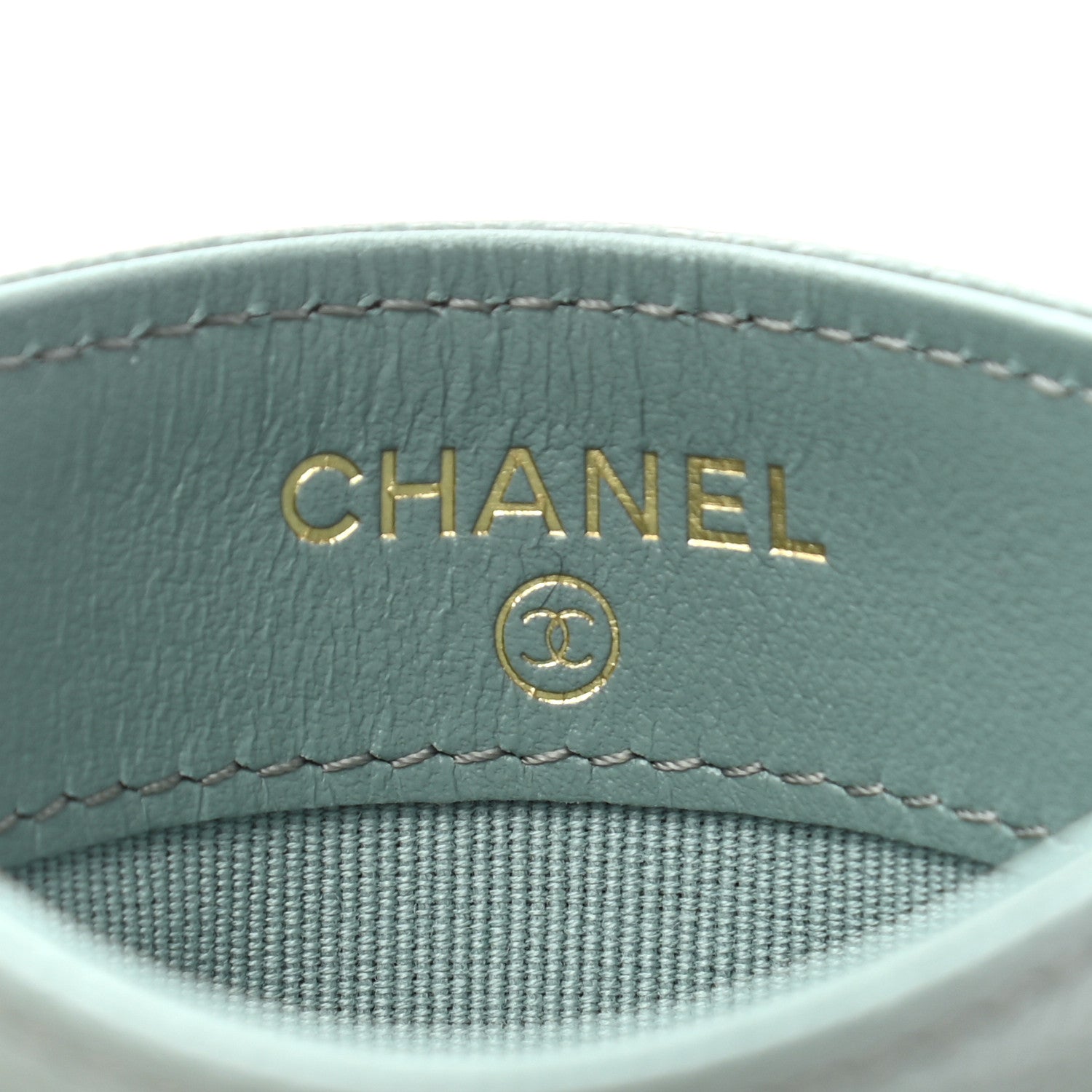 Chanel Caviar Quilted Card Holder Dark Green 6 of 8