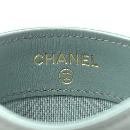 Chanel Caviar Quilted Card Holder Dark Green 6 of 8