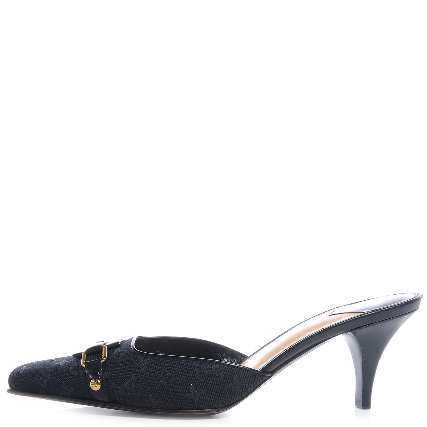 Louis Vuitton Mini Monogram Mules Black 40 1 of 7