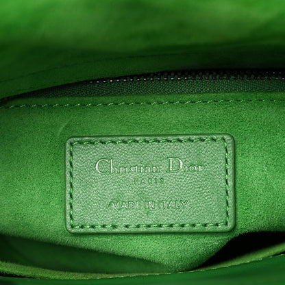 Christian Dior Lambskin Cannage Small Lady Dior Bright Green 6 of 17