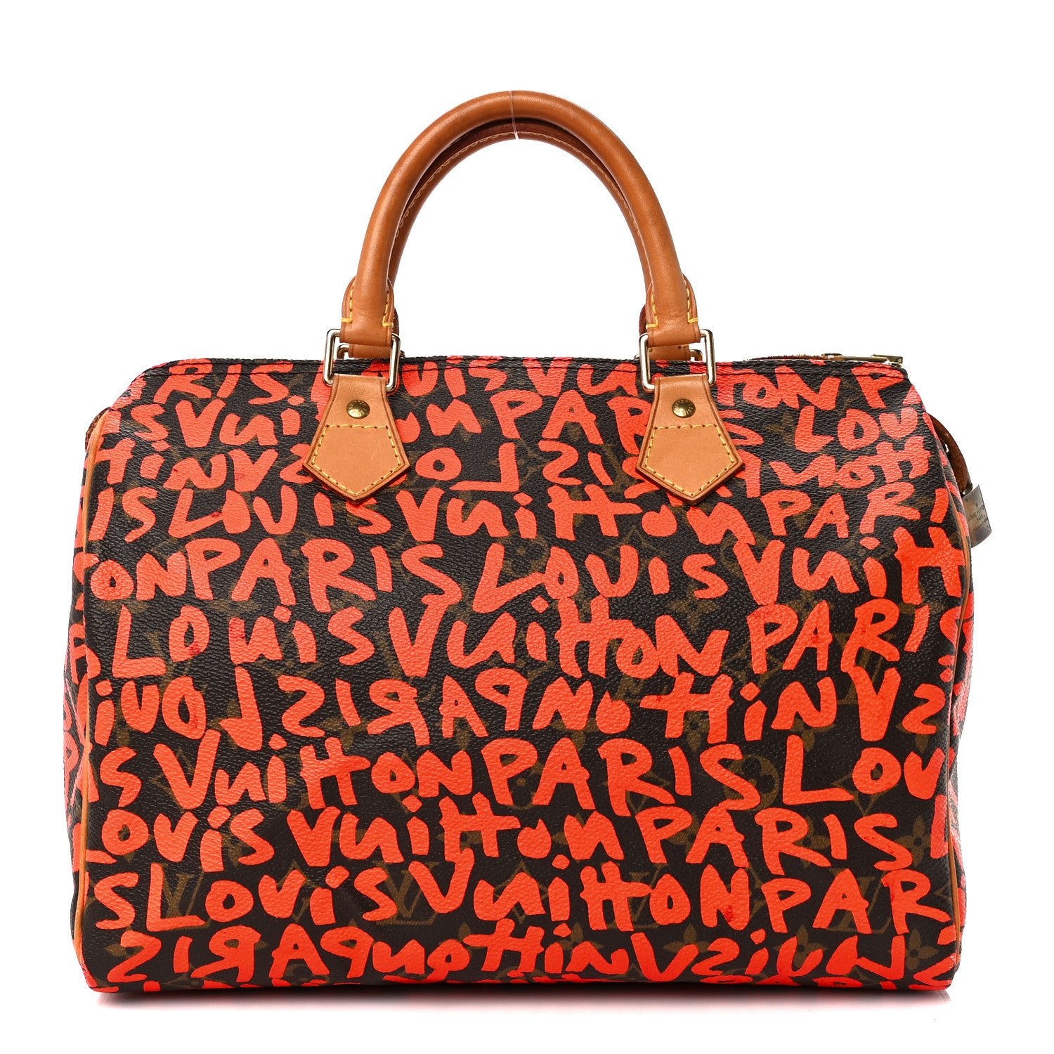 Louis Vuitton Monogram Graffiti Speedy 30 Orange 1 of 11