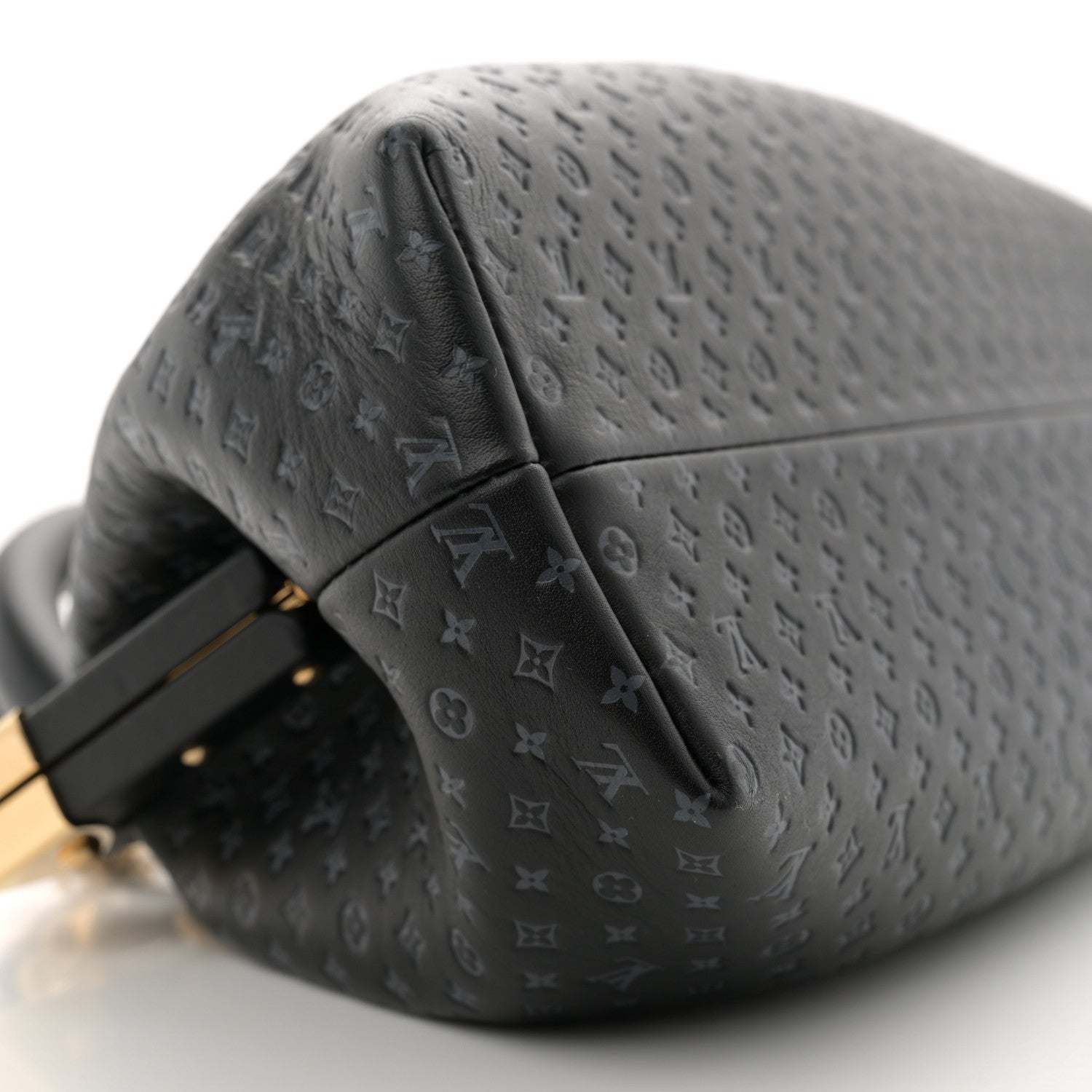 Louis Vuitton Calfskin Nanogram Embossed Clutch Black 8 of 10