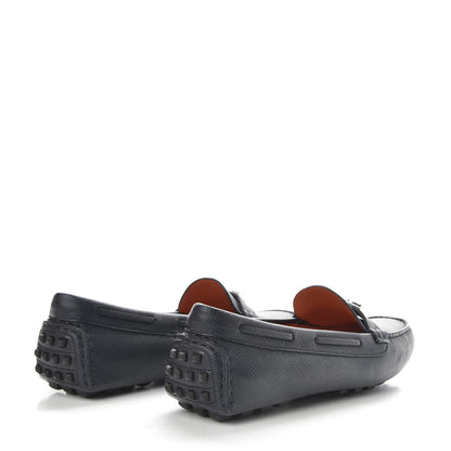 Hermes Epsom Womens Irving Loafer 37 Marine 4 of 10