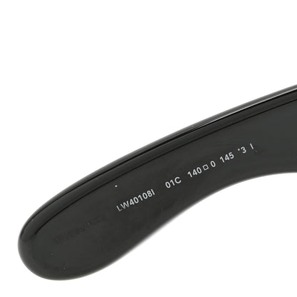 Loewe Acetate Mirrored Anagram Wave Mask Sunglasses LW40108I Black 5 of 6