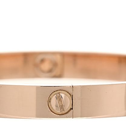 Cartier 18K Pink Gold LOVE Bracelet 17 5 of 8