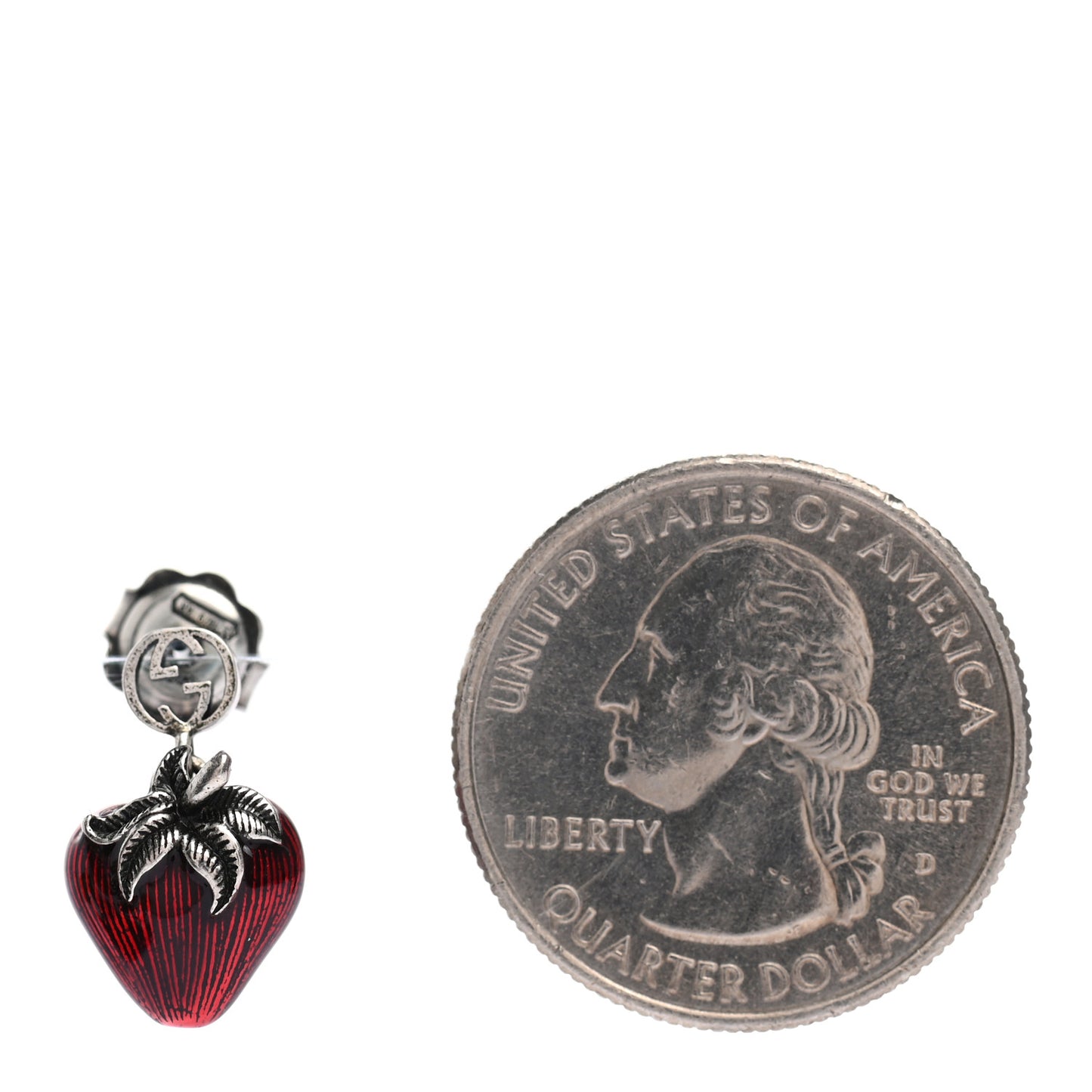 Strawberry Single Earring Silver