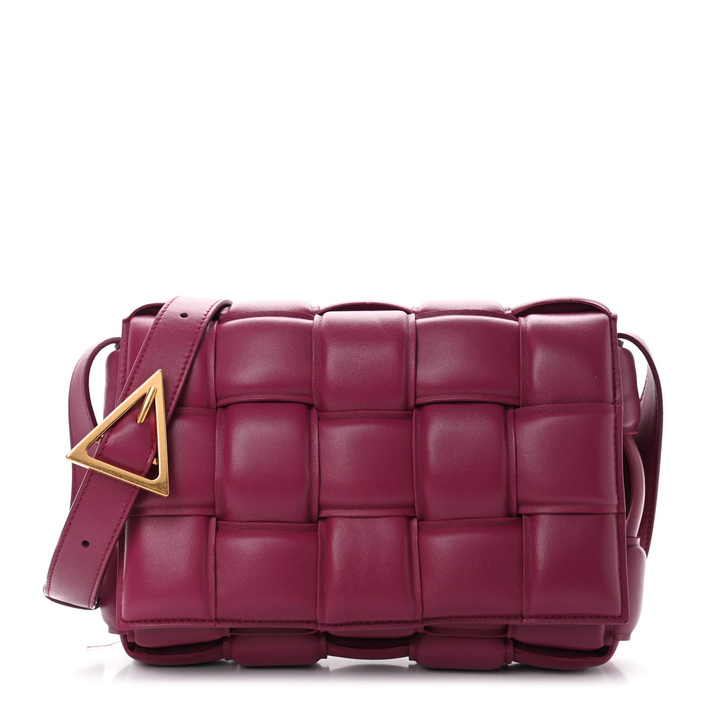 Nappa Maxi Intreccio Padded Cassette Crossbody Bag