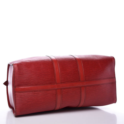 Louis Vuitton Epi Keepall 45 Castillan Red 3 of 15