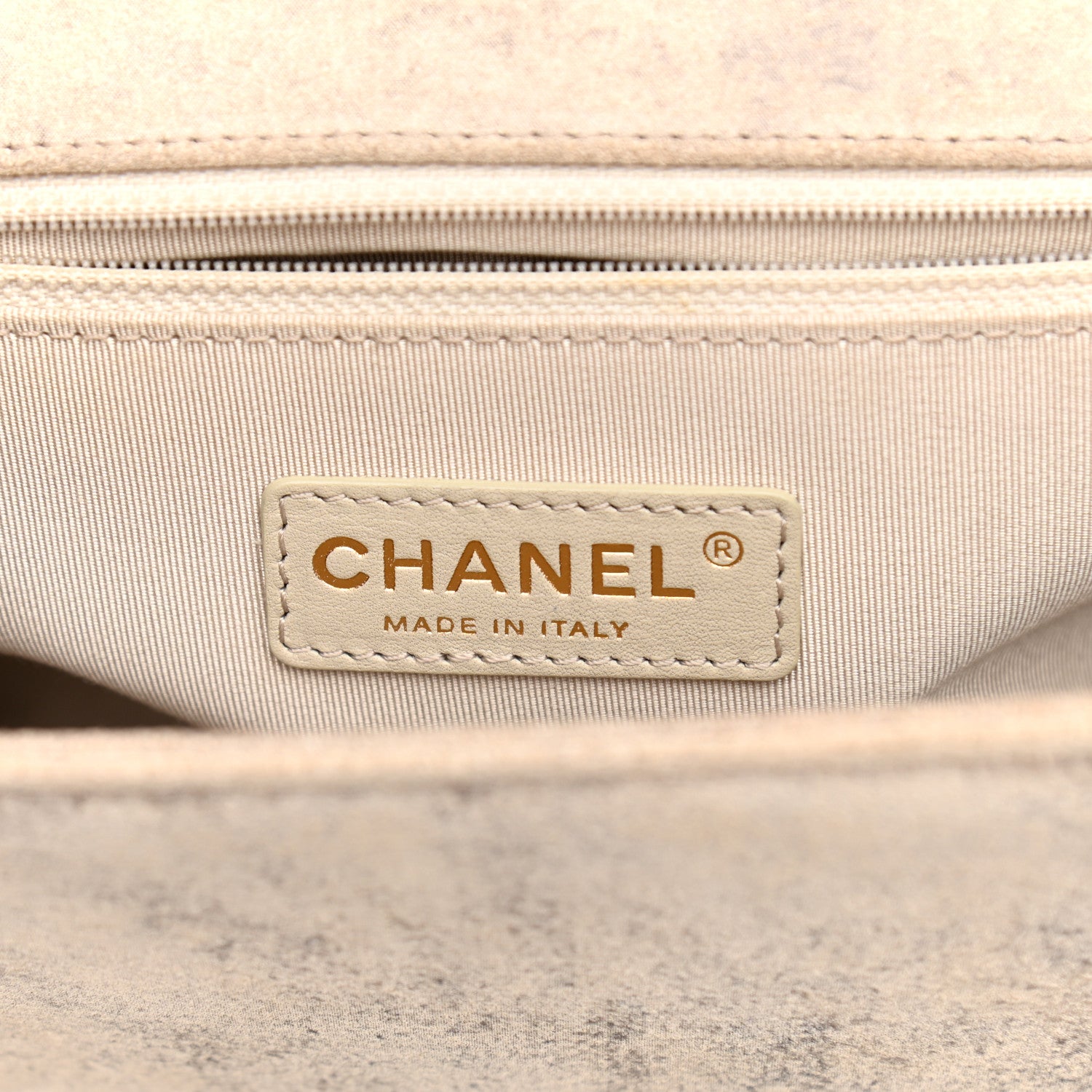 Chanel Iridescent Calfskin Quilted Large Boy Flap Beige 6 of 10