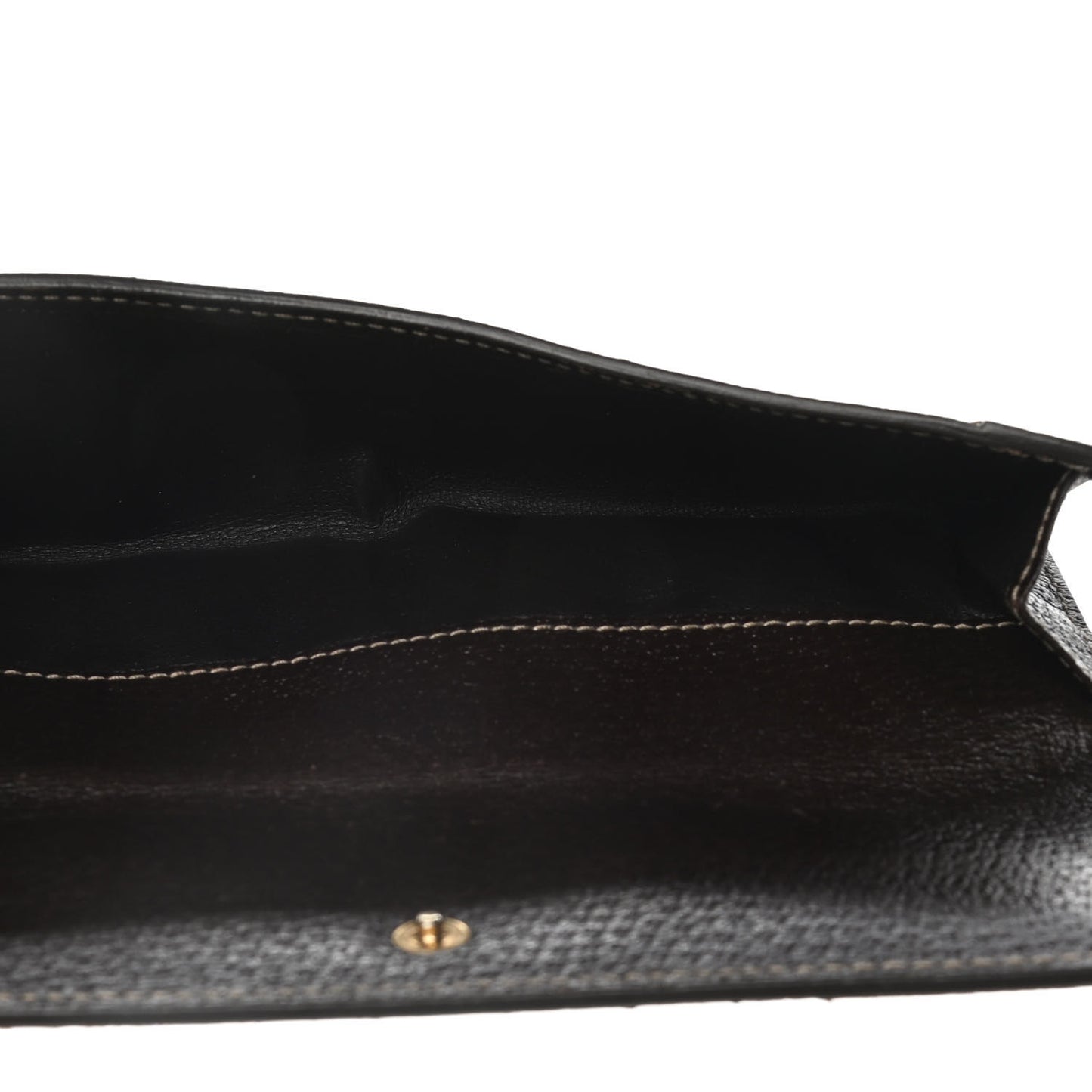 Crystal Monogram Continental Charmy Wallet Brown