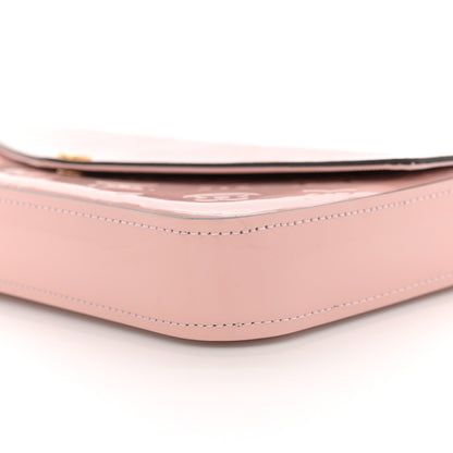 Louis Vuitton Vernis Felicie Chain Wallet Rose Ballerine 11 of 12