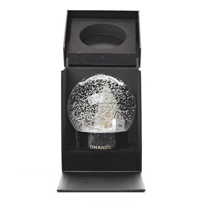 Chanel Glass Christmas Tree Shopping Bag Snow Globe 4 of 4