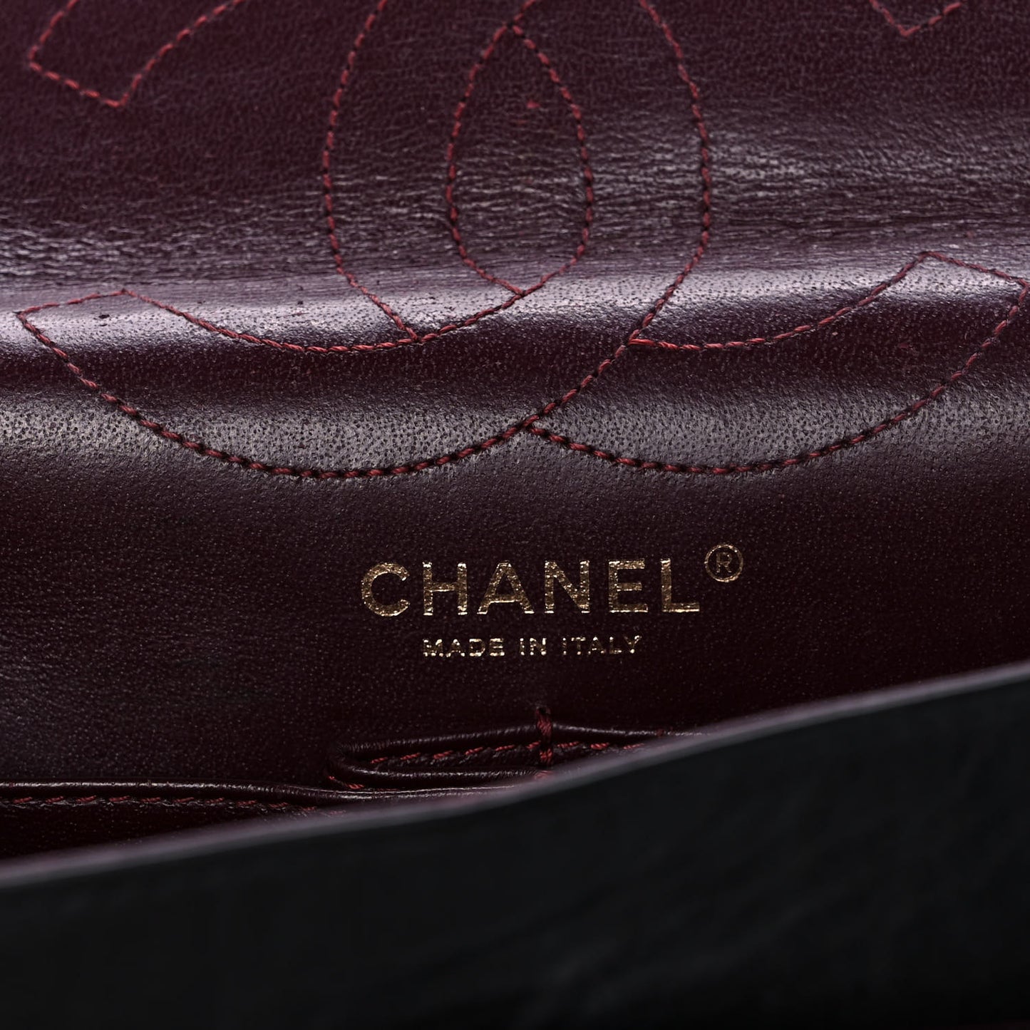 Aged Calfskin Quilted 2.55 Reissue 226 Flap Black
