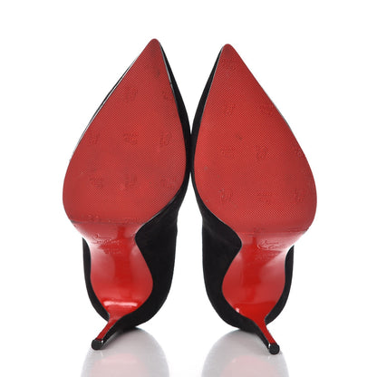 Christian Louboutin Suede Pigalle Follies 100 Pumps 36.5 Black 5 of 11
