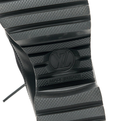 Louis Vuitton Canvas Monogram Laureate Platform Desert Boots 37 Black 6 of 9