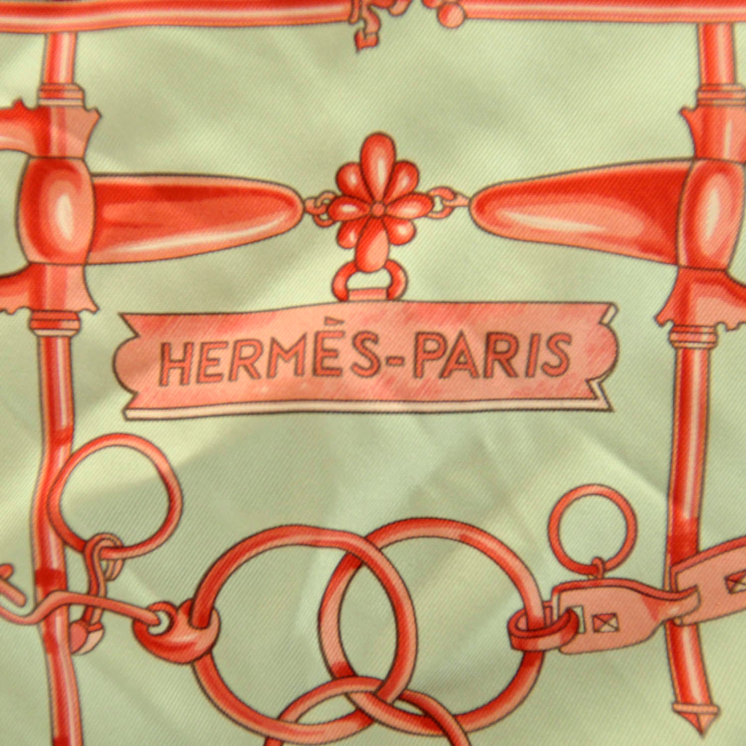 Hermes Silk Mors Et Gourmettes Scarf 90 3 of 8