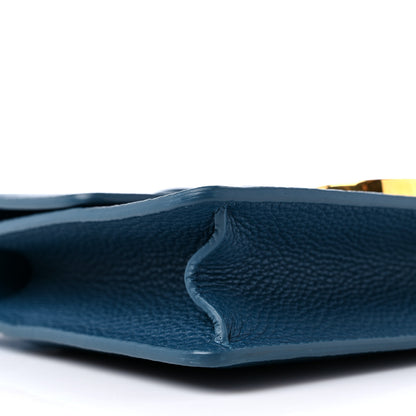 Christian Dior Grained Calfskin 30 Montaigne Flap Bag Blue 7 of 11