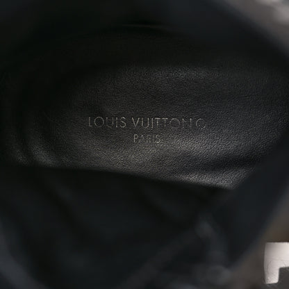 Louis Vuitton Suede Calfskin Monogram Laureate Platform Desert Boots 38 Black 8 of 8