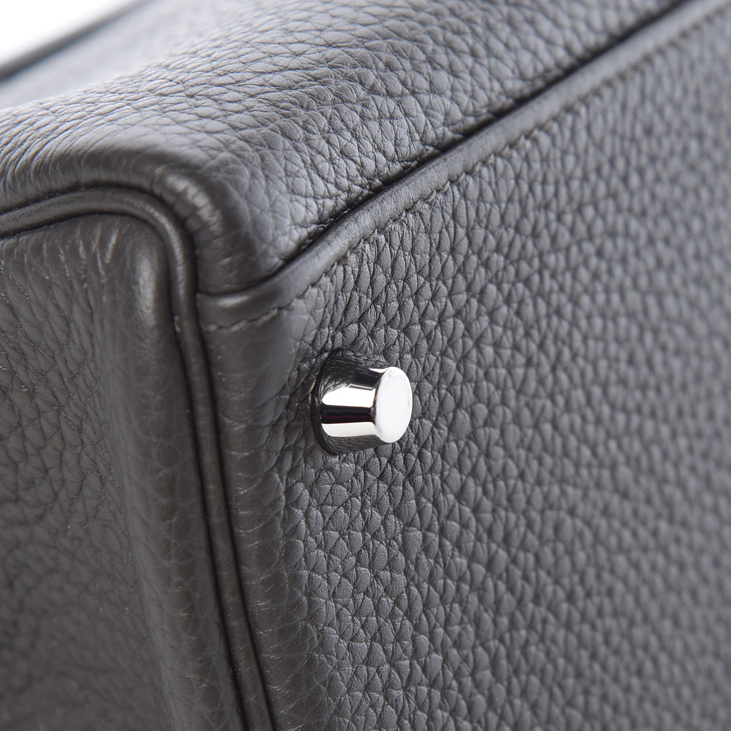 Hermes Taurillon Clemence Horseshoe Kelly Retourne 32 Graphite Tosca 8 of 41