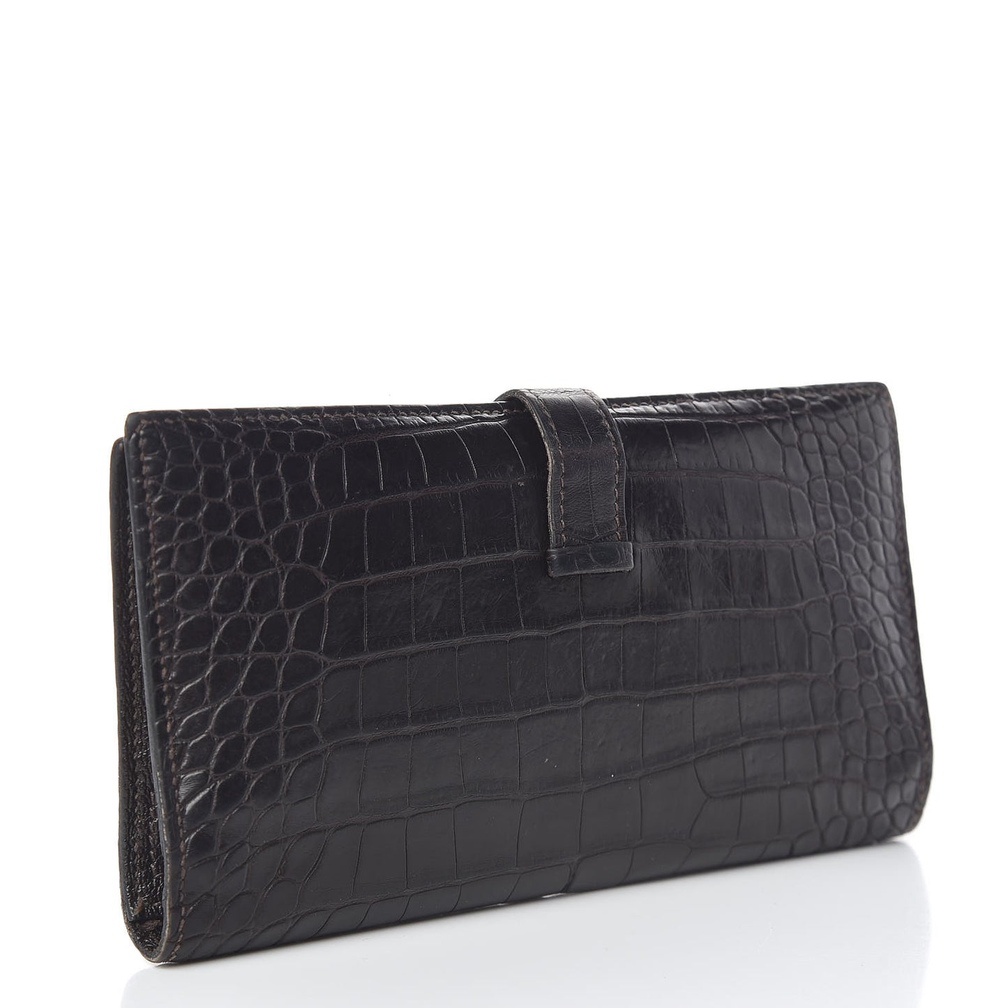 Matte Alligator Bearn Wallet Chocolate