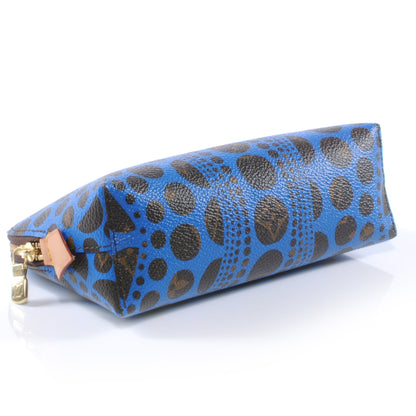 Louis Vuitton Monogram Kusama Pumpkin Dots Cosmetic Pouch Blue 3 of 6