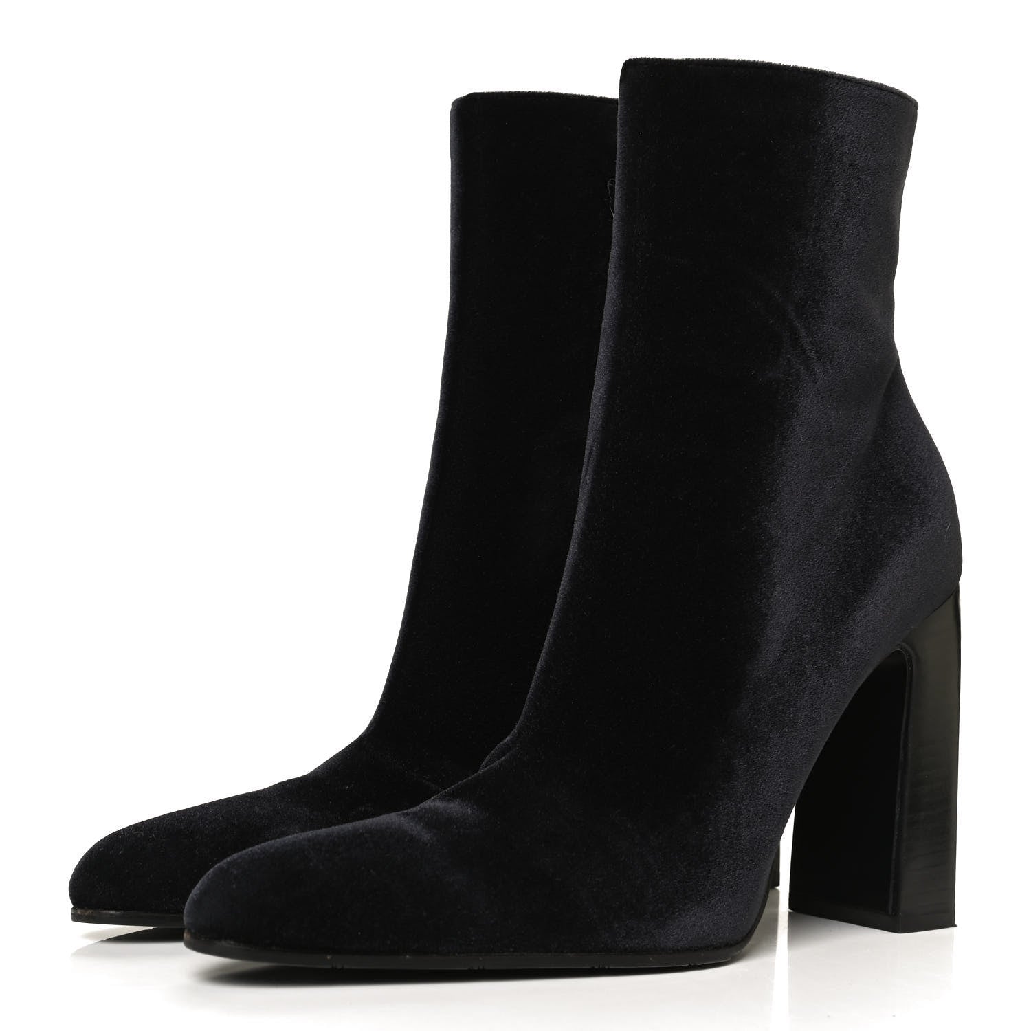 Balenciaga Smooth Velvet Ankle Boots 39 Black 3 of 12
