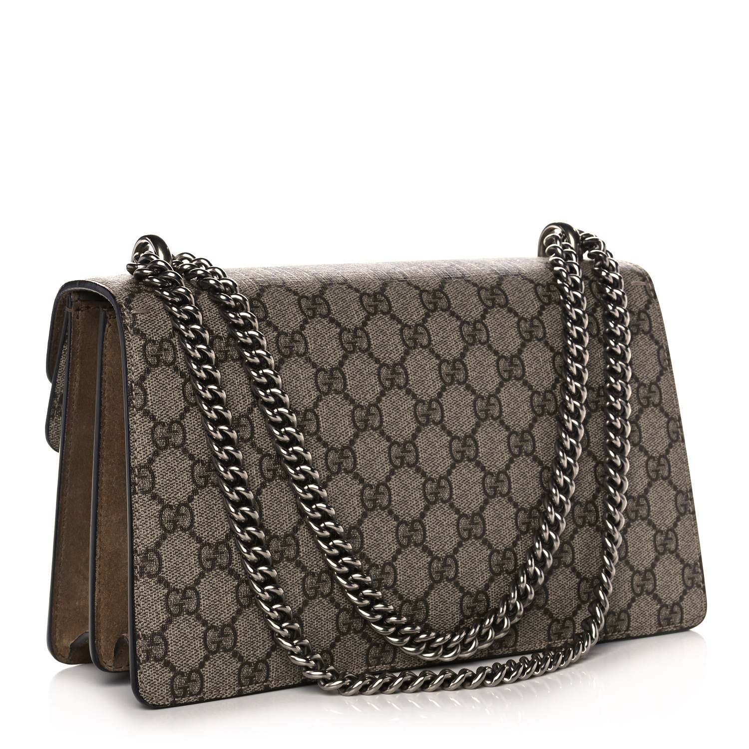 Gucci GG Supreme Monogram Small Dionysus Shoulder Bag Taupe 3 of 13