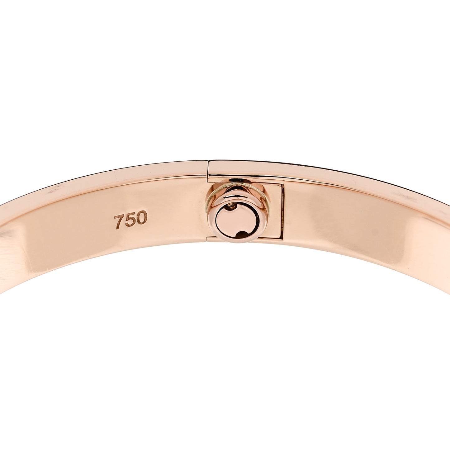18K Pink Gold 4 Diamond LOVE Bracelet 17