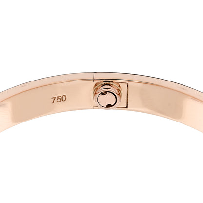 Cartier 18K Pink Gold 4 Diamond LOVE Bracelet 17 7 of 7