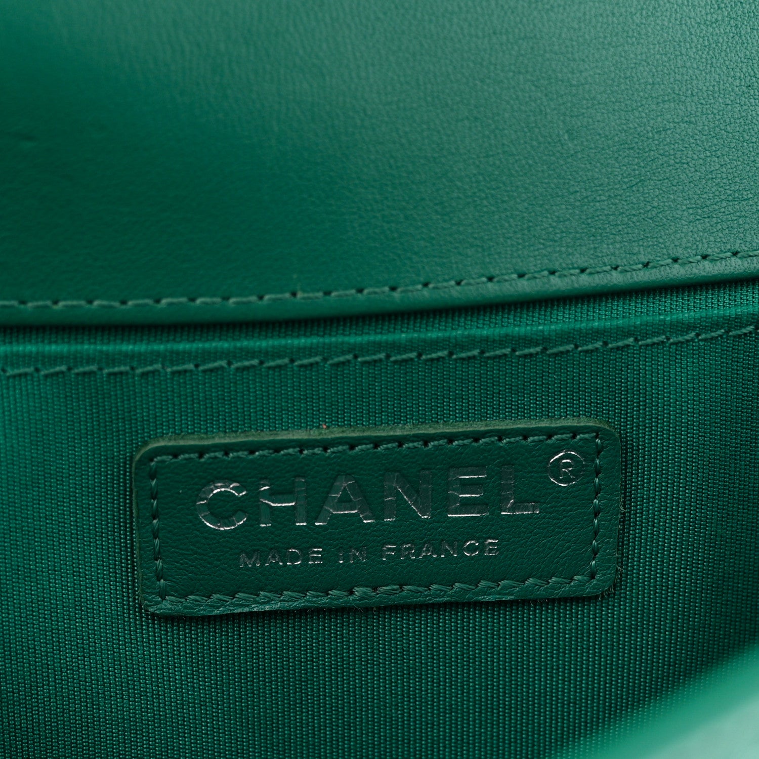 Chanel Lambskin Quilted Medium Boy Flap Green 6 of 13