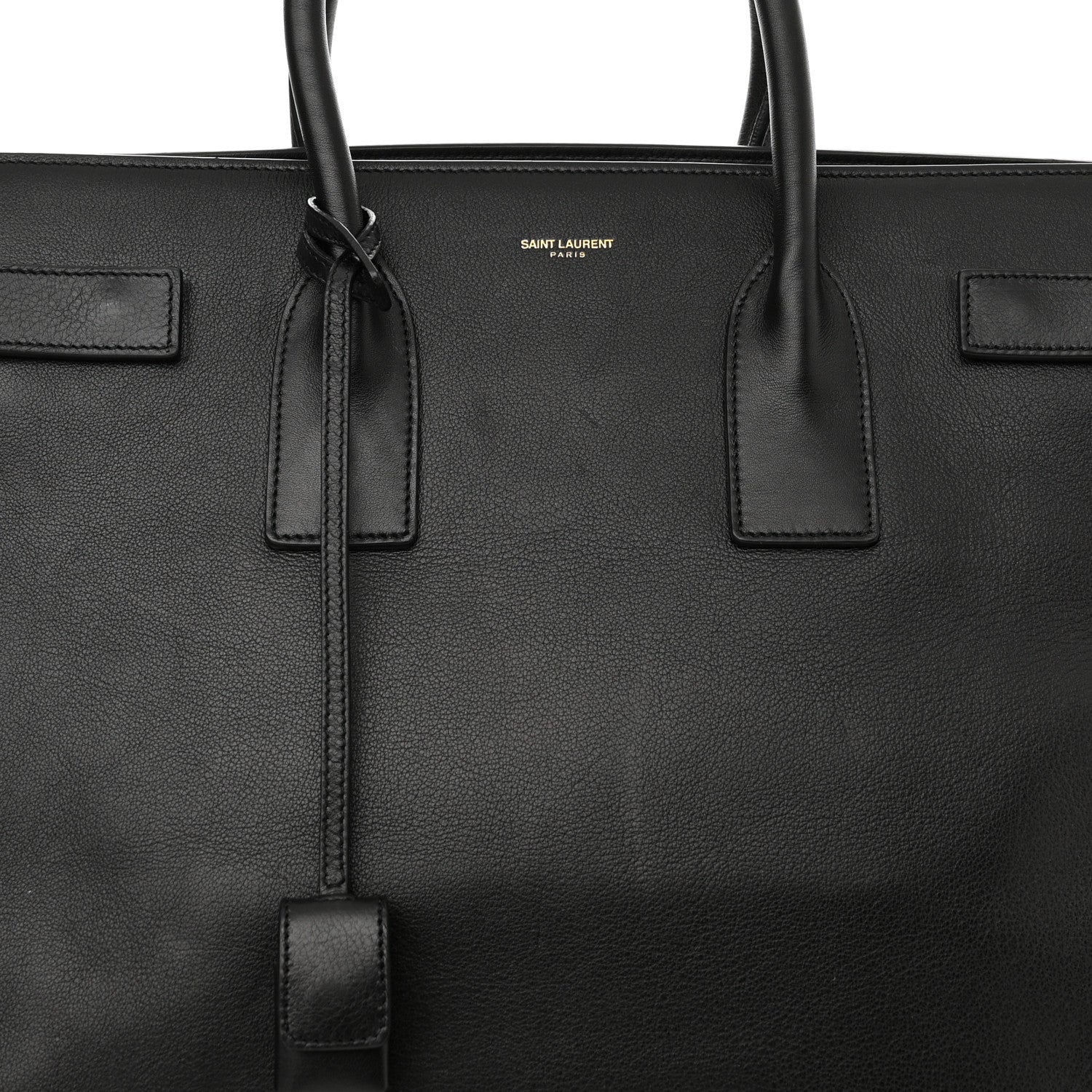 Saint Laurent Calfskin Large Sac De Jour Carryall Black 9 of 19