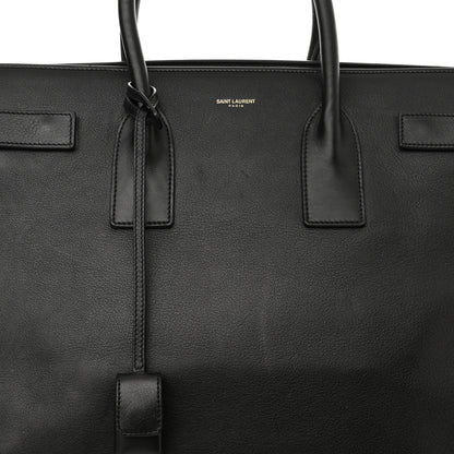 Saint Laurent Calfskin Large Sac De Jour Carryall Black 9 of 19