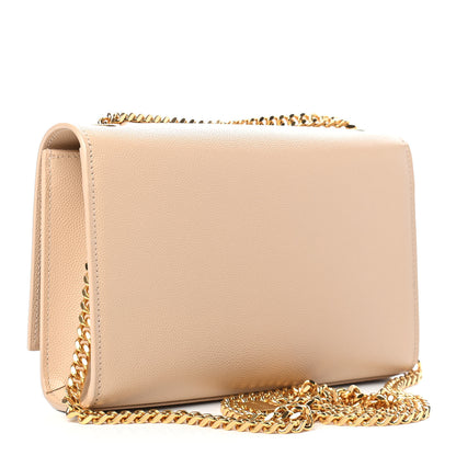 Saint Laurent Grain De Poudre Small Monogram Kate Satchel Nude Powder 2 of 7