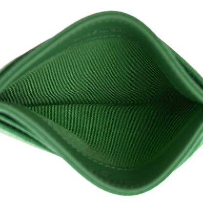 Chanel Caviar Chevron Quilted Card Holder Light Green 5 of 9
