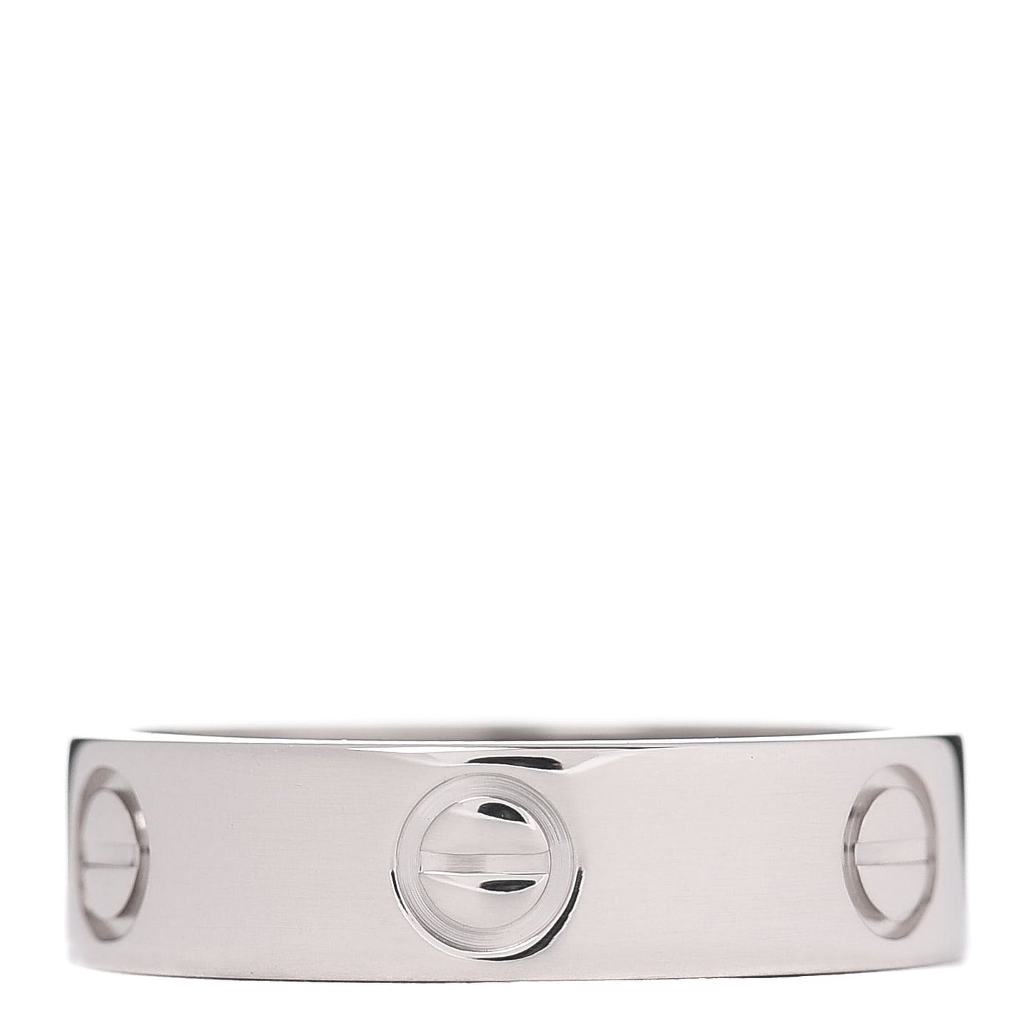 18K White Gold 5.5mm LOVE Ring 56 7.5