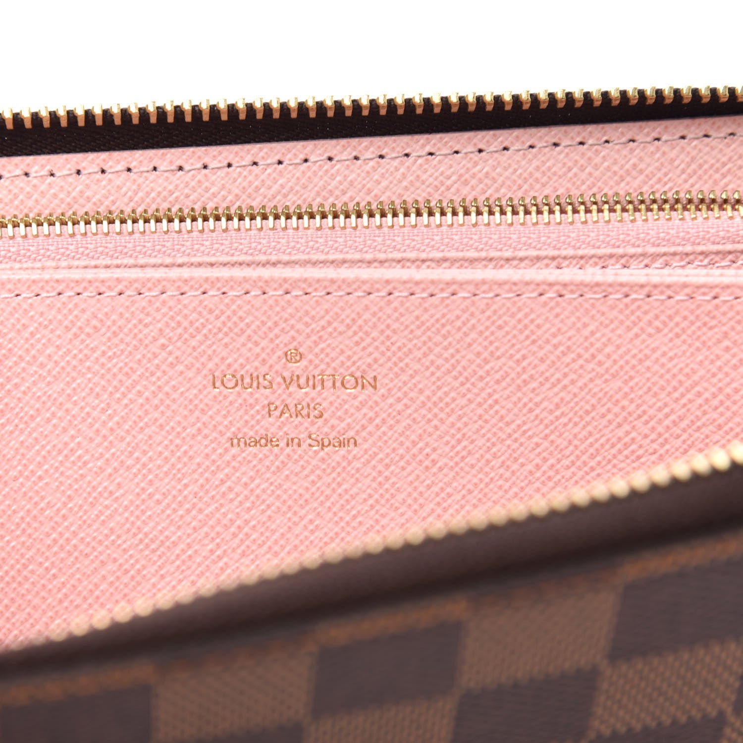 Louis Vuitton Damier Ebene Zippy Wallet Rose Ballerine 6 of 10