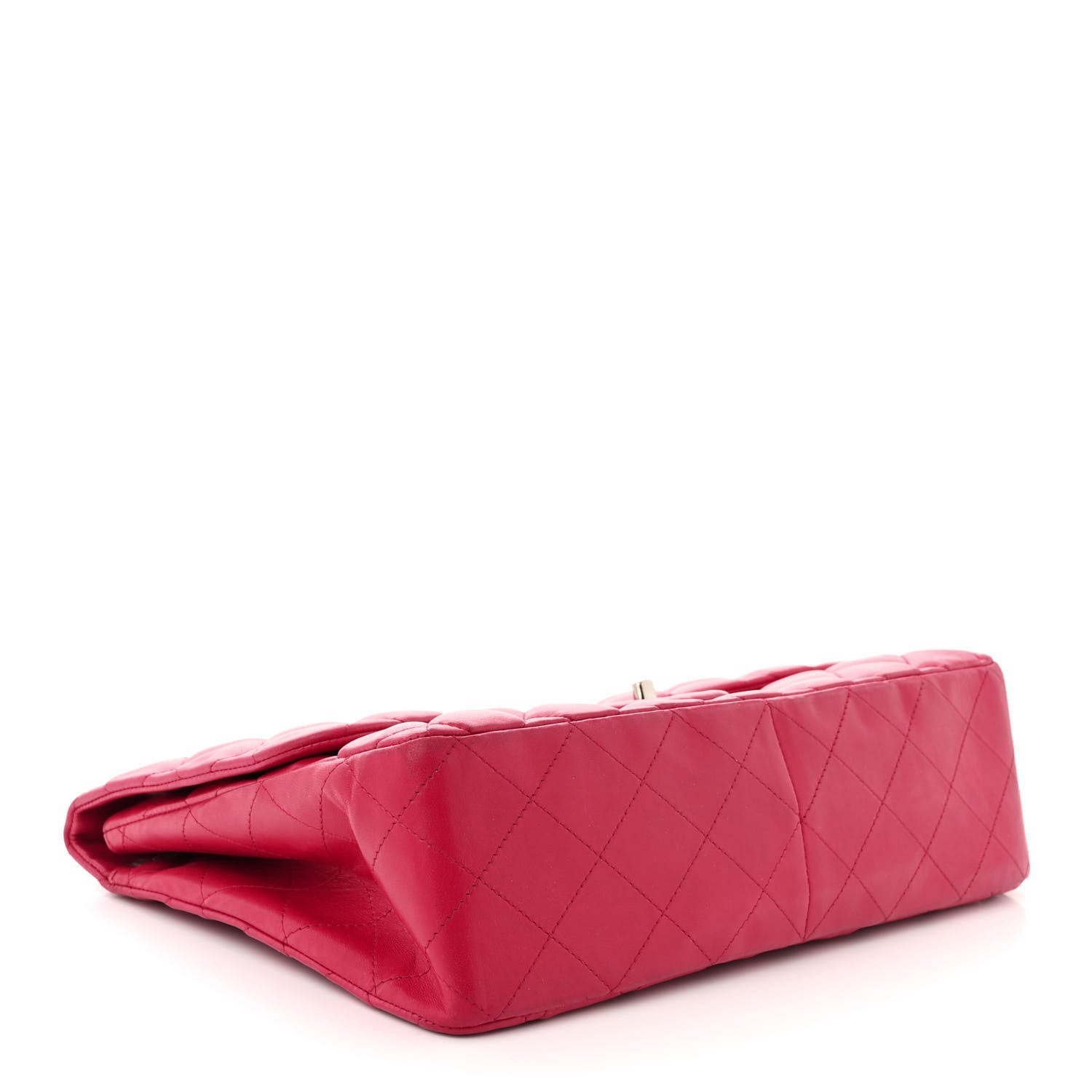Chanel Lambskin Quilted Jumbo Single Flap Red 4 of 12