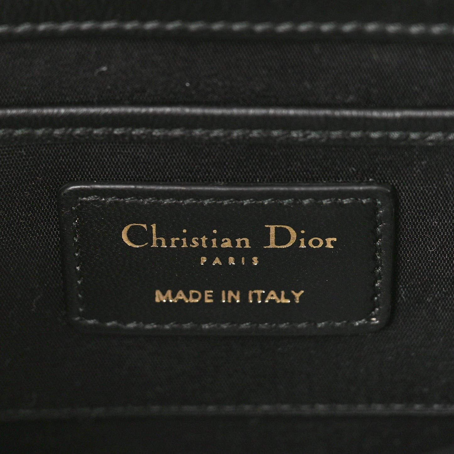 Lambskin Cannage Lady Dior Convertible Clutch Black