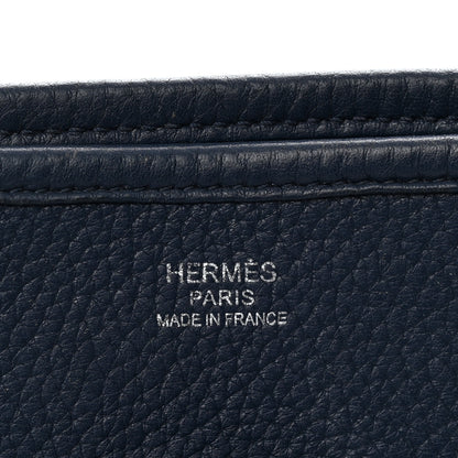 Hermes Taurillon Clemence EVELYNE III PM Bleu Saphir 6 of 11