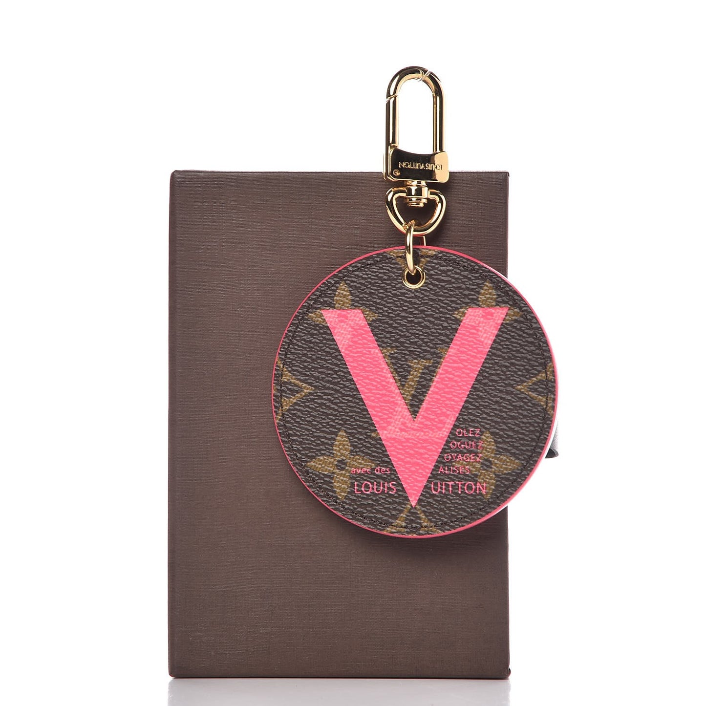 Monogram Illustre V Bag Charm Key Ring Grenade