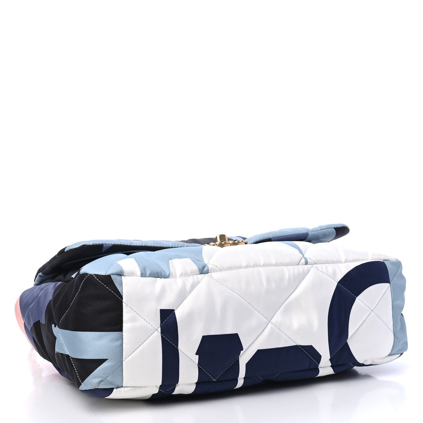 Silk Maxi Scarf Chanel 19 Flap Black Blue White