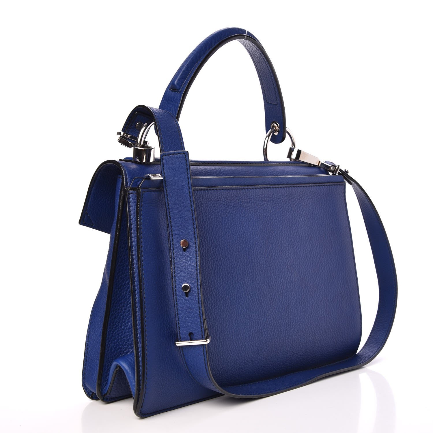 Proenza Schouler Grained Calfskin Medium Hava Top Handle Bag Lapis 4 of 9