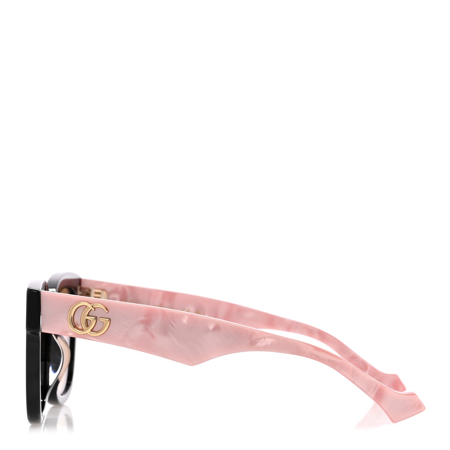 Gucci Rectangle 52mm Frame Sunglasses GG0998/S Black Pink 1814802