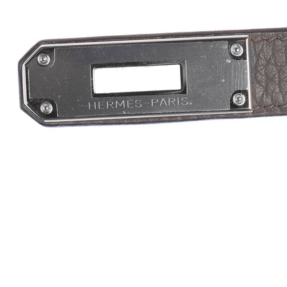 Hermes Taurillon Clemence Kelly Retourne 32 Etain 16 of 33