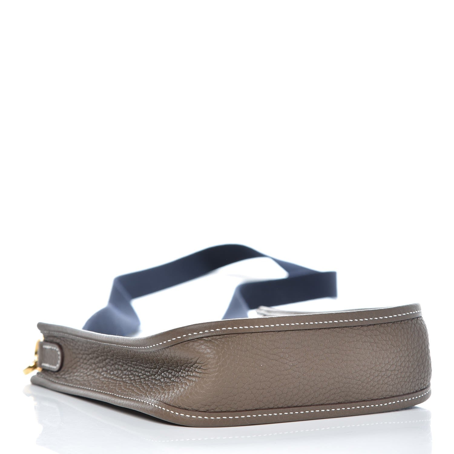Hermes Taurillon Clemence Amazone Evelyne TPM Etoupe Bleu Indigo 4 of 8