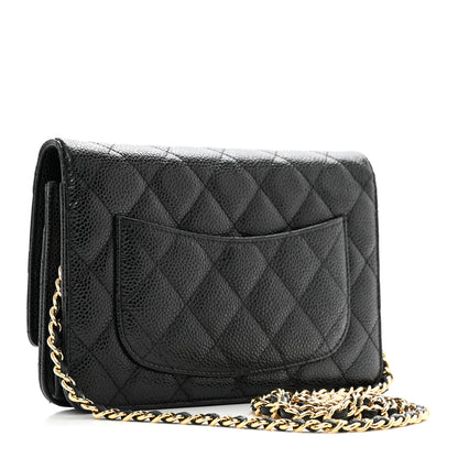 Chanel Caviar Quilted Wallet on Chain WOC Black 3 of 11
